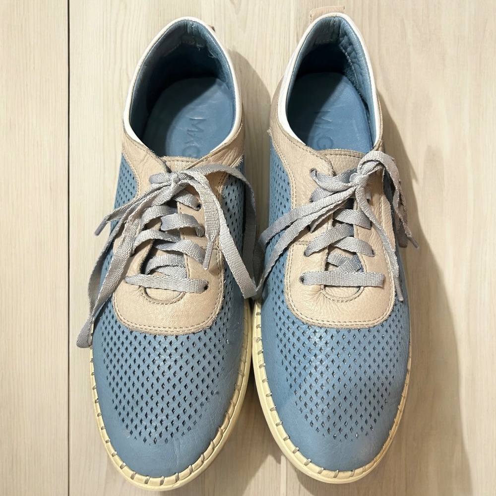 Women's Mago Kelsey Oxford - Size 41 (9.5 US) - Denim Silver Grey - Leather